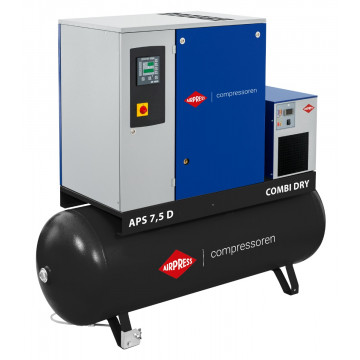Schraubenkompressor APS 7.5D Combi Dry 8 bar 7.5 PS/5.5 kW 820 l/min 500 l