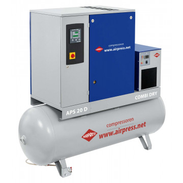 Schraubenkompressor APS 20D Combi Dry 8 bar 20 PS/15 kW 2000 l/min 500 l