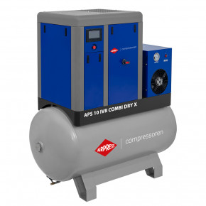Schraubenkompressor APS 10 IVR Combi Dry X 10 bar 10 PS/7.5 kW 270-1020 l/min 500 l